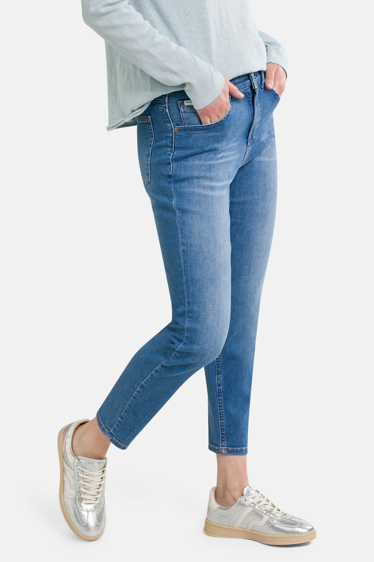 MARC O'POLO DENIM Jeans blau tapered, Bild 1