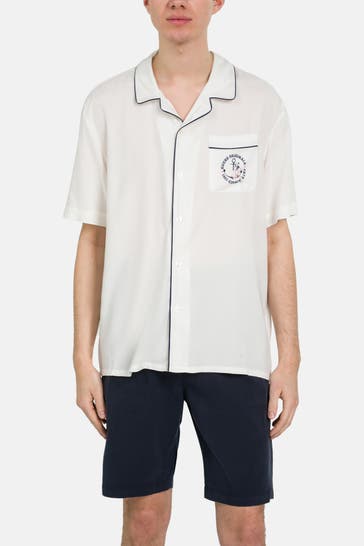 GUESS Kurzarmhemd offwhite