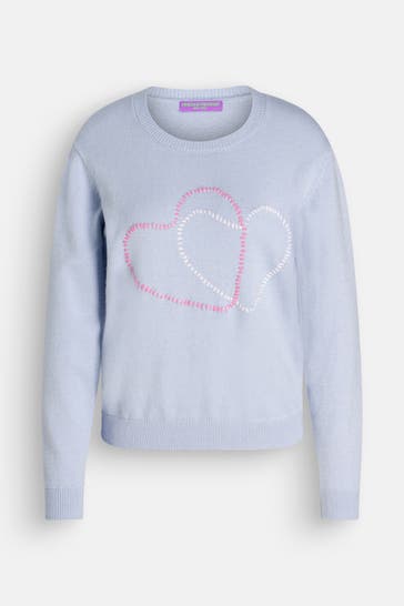 FRIEDA & FREDDIES NY Strickpullover taubenblau