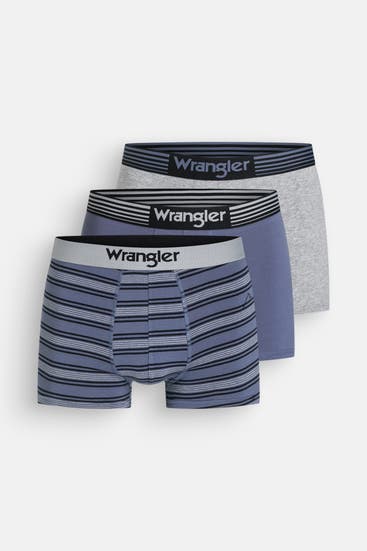 WRANGLER - 3er-Pack Boxer Trunks 'Jarman' mehrfarbig