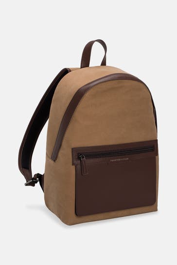 TOMMY HILFIGER Rucksack 'Classic Dome' hellbraun