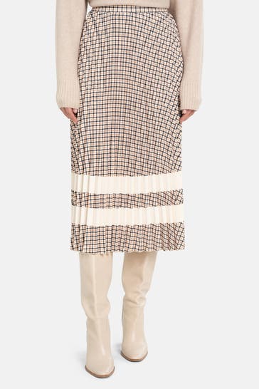 GANT Plissee-Rock kariert