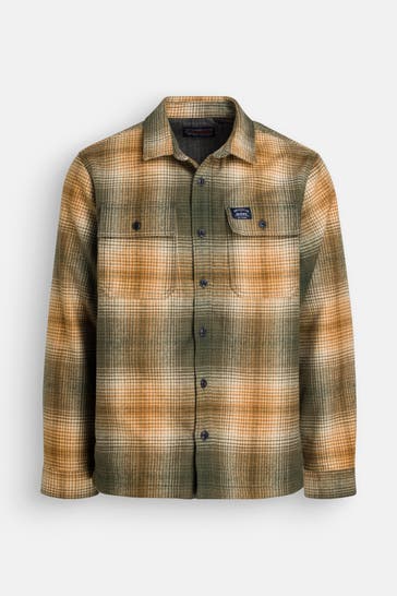 SUPERDRY Wollmix-Overshirt gemustert