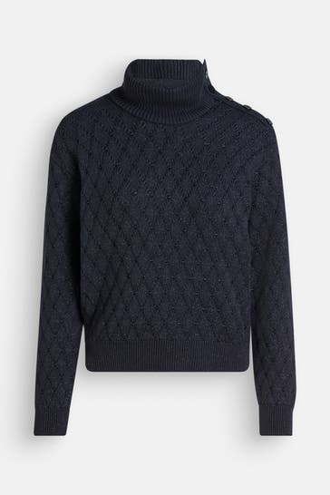 PART TWO Strickpullover 'Varuna' dunkelblau