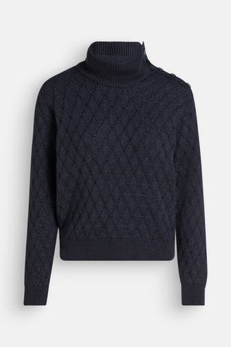 PART TWO Strickpullover 'Varuna' dunkelblau