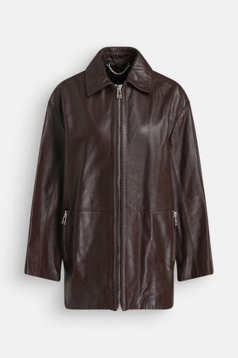 BELSTAFF Lederjacke dunkelbraun