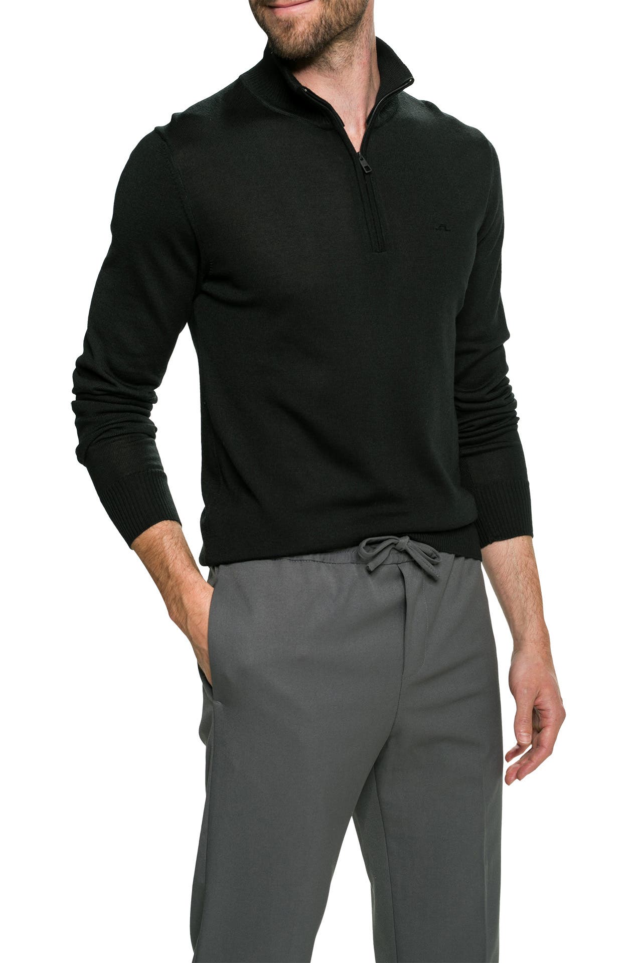 J.LINDEBERG SPORTSWEAR Strick-Troyer schwarz, Bild 1
