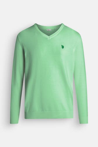 U.S. POLO ASSN. Strickpullover grün