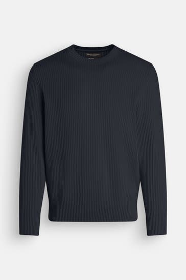 MARC O'POLO Strickpullover nachtblau