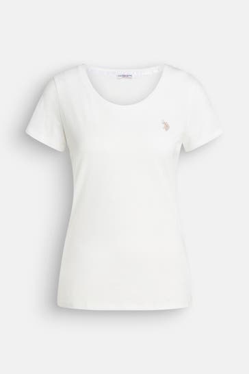 U.S. POLO ASSN. T-Shirt 'Cry' weiß