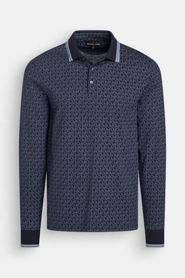 MICHAEL KORS Langarm-Polo gemustert