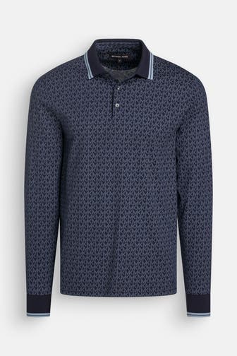 MICHAEL KORS Langarm-Polo gemustert