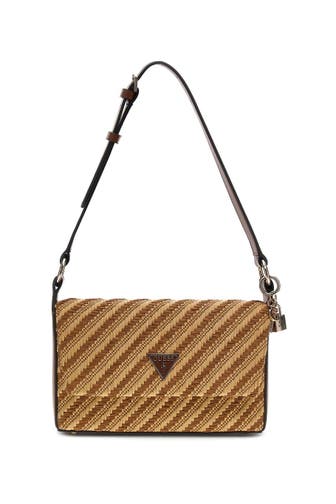 GUESS Schultertasche 'Simona' gemustert