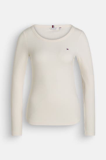 TOMMY HILFIGER Longsleeve weiß