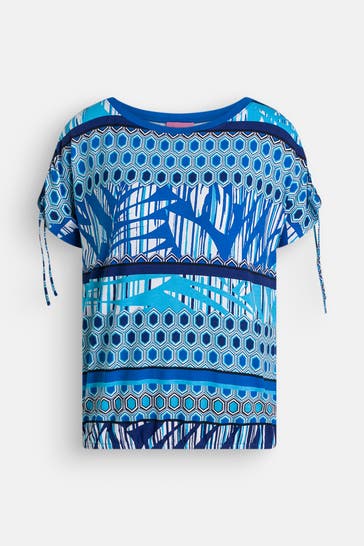 BETTY BARCLAY T-Shirt blau gemustert