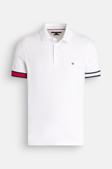TOMMY HILFIGER Polo-Shirt weiß