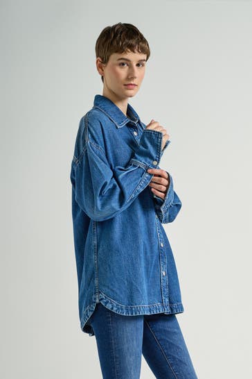 AG ADRIANO GOLDSCHMIED Jeansjacke blau