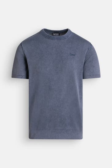 DIESEL Strickshirt graublau