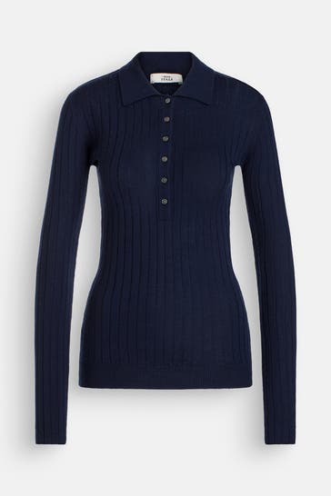 0039 ITALY Strickpullover 'Marla' nachtblau
