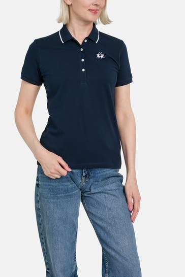 LA MARTINA Polo-Shirt dunkelblau
