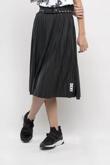 DKNY Plissee-Rock schwarz