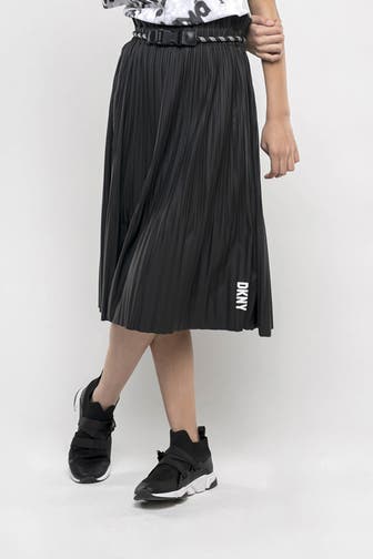 DKNY Plissee-Rock schwarz
