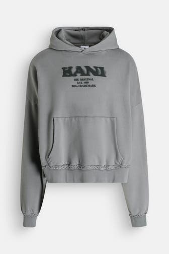 KARL KANI Hoodie 'Retro Sprayed' steingrau