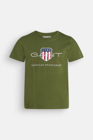 GANT T-Shirt dunkelgrün