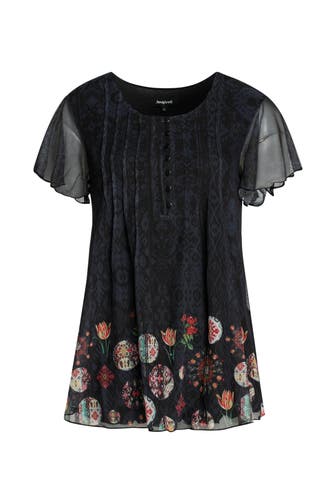 DESIGUAL Blusenshirt gemustert