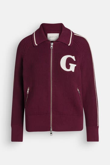 GANT Strickjacke bordeaux