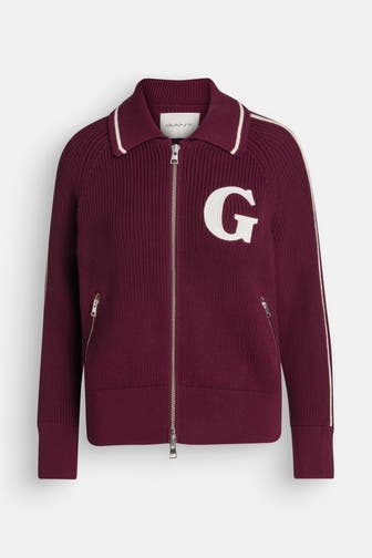 GANT Strickjacke bordeaux