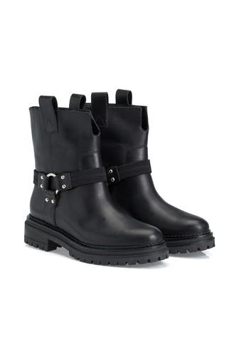 SERGIO ROSSI Biker-Boots schwarz