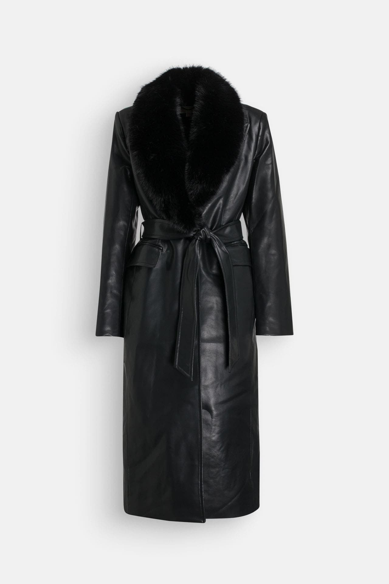 MICHAEL MICHAEL KORS Kunstlederjacke schwarz, Bild 1