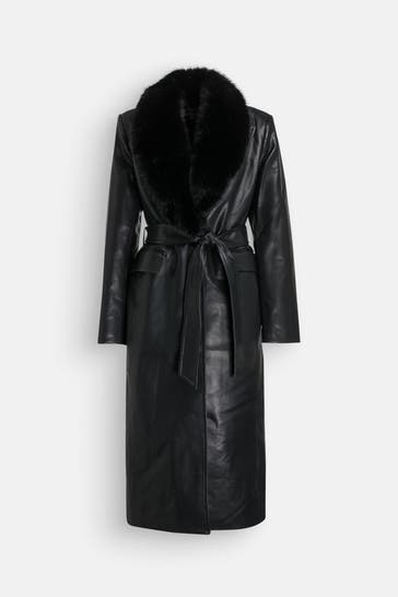 MICHAEL MICHAEL KORS Kunstlederjacke schwarz