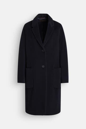 WINDSOR. Wollmix-Mantel schwarzblau