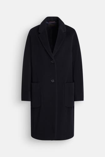 WINDSOR. Wollmix-Mantel schwarzblau