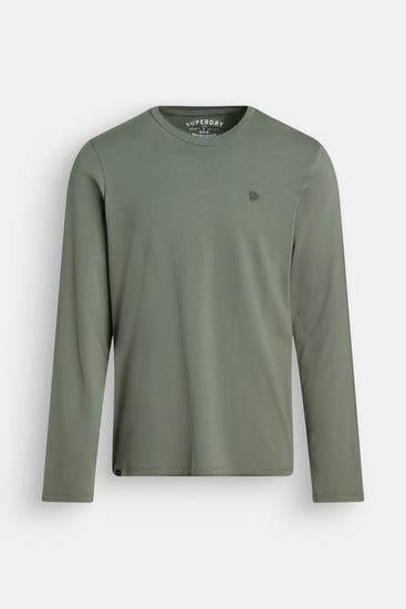 SUPERDRY - Longsleeve smaragdgrün