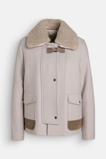 MABRUN Wollmixjacke 'Beata' sand