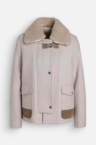 MABRUN Wollmixjacke 'Beata' sand