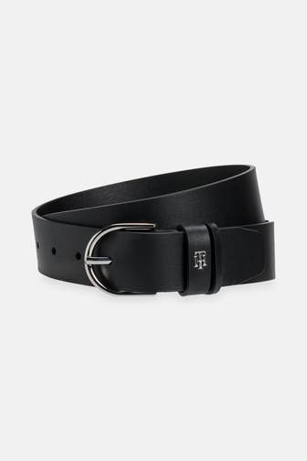 TOMMY HILFIGER Ledergürtel schwarz