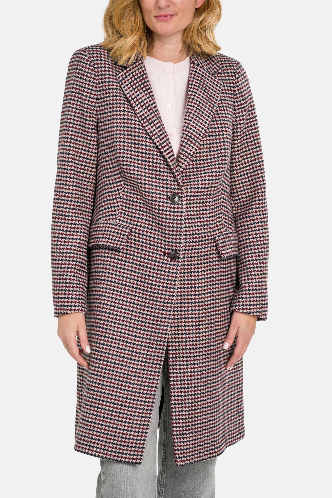 TOMMY HILFIGER Wollmix-Mantel gemustert, Bild 1