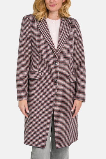 TOMMY HILFIGER Wollmix-Mantel gemustert