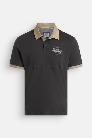 AERONAUTICA MILITARE Polo-Shirt dunkelgrau
