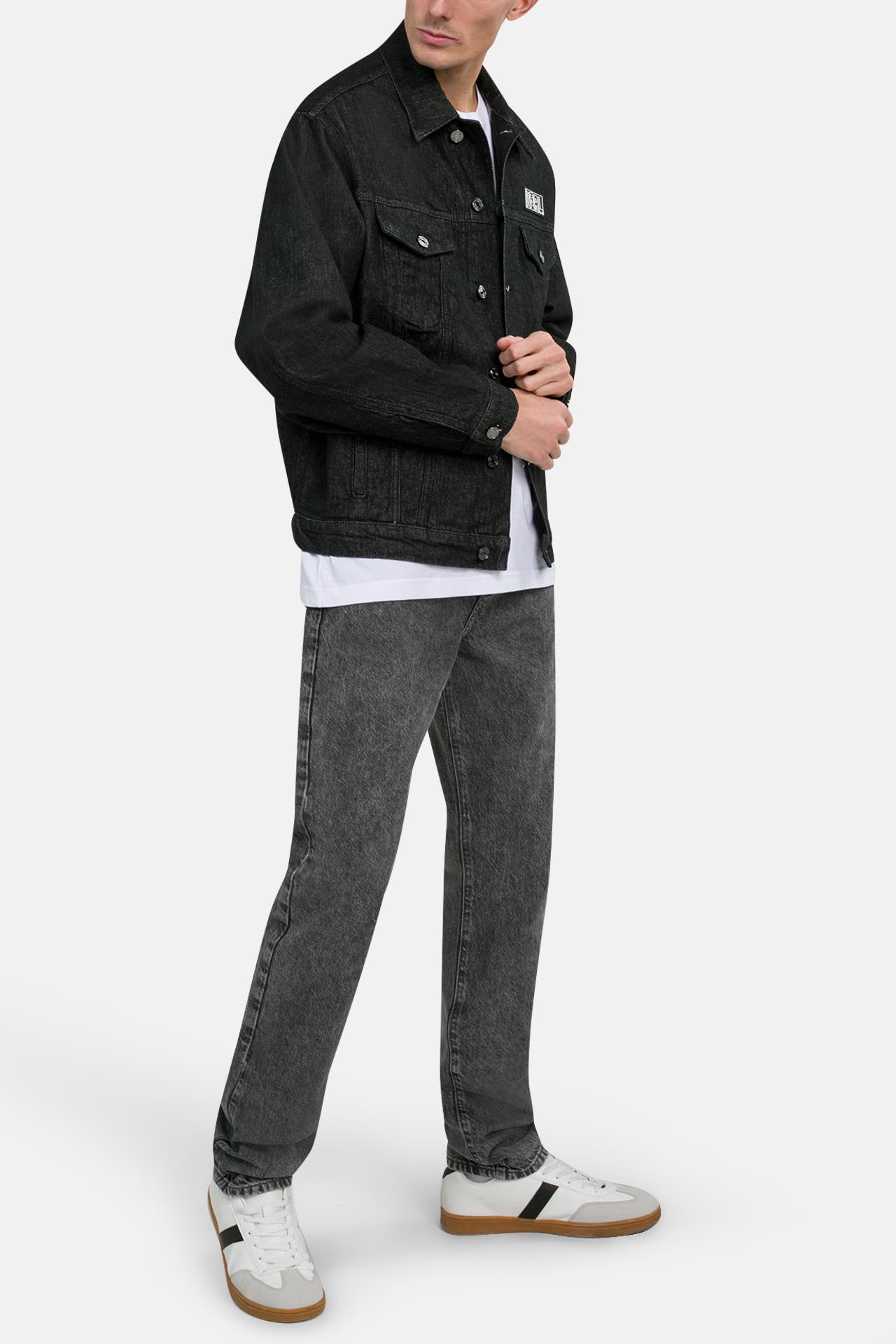 KARL LAGERFELD Jeansjacke 'Ikonik 2.0' blauschwarz, Bild 1