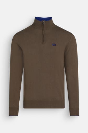 LA MARTINA Strickpullover braun