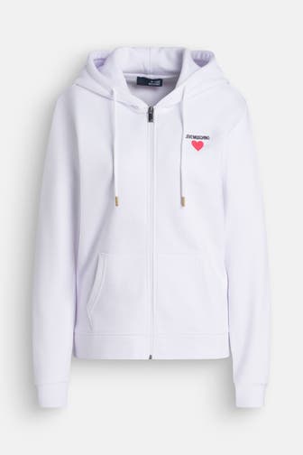 LOVE MOSCHINO Sweatjacke weiß