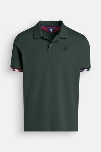 LA MARTINA Polo-Shirt dunkelgrün