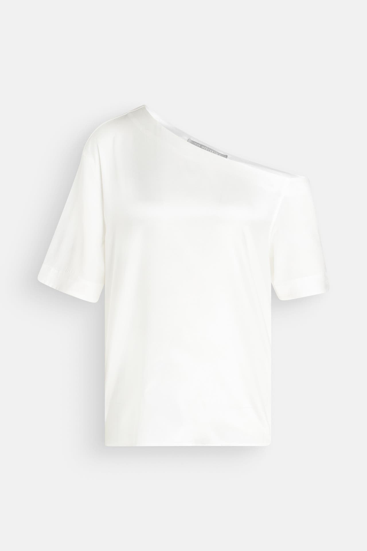 (THE MERCER) N.Y. Seiden-Blusenshirt weiß, Bild 1