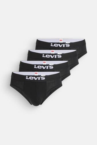 LEVI'S® 4er-Pack Briefs schwarz