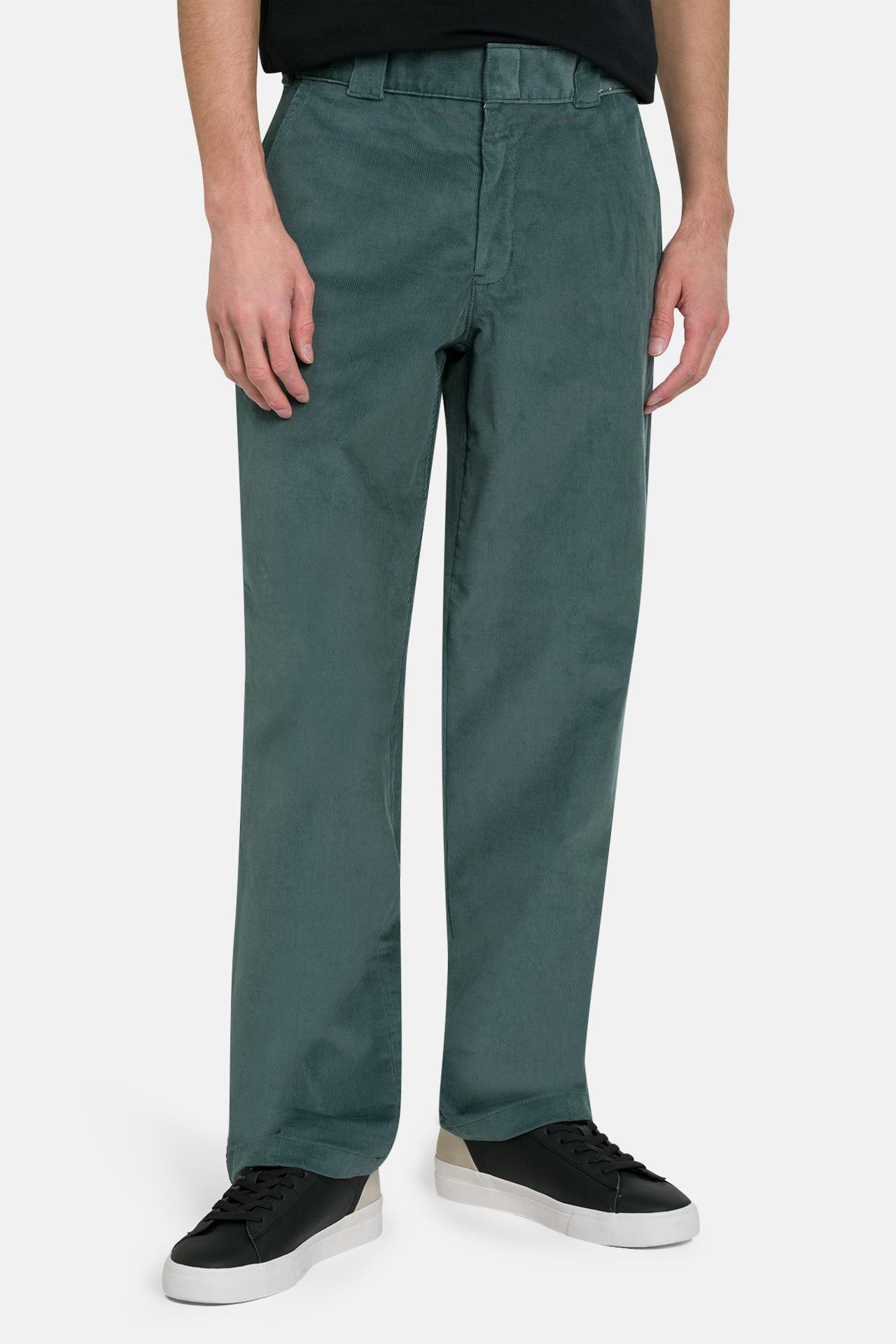 DICKIES Stoffhose 'Corduroy' petrol, Bild 1